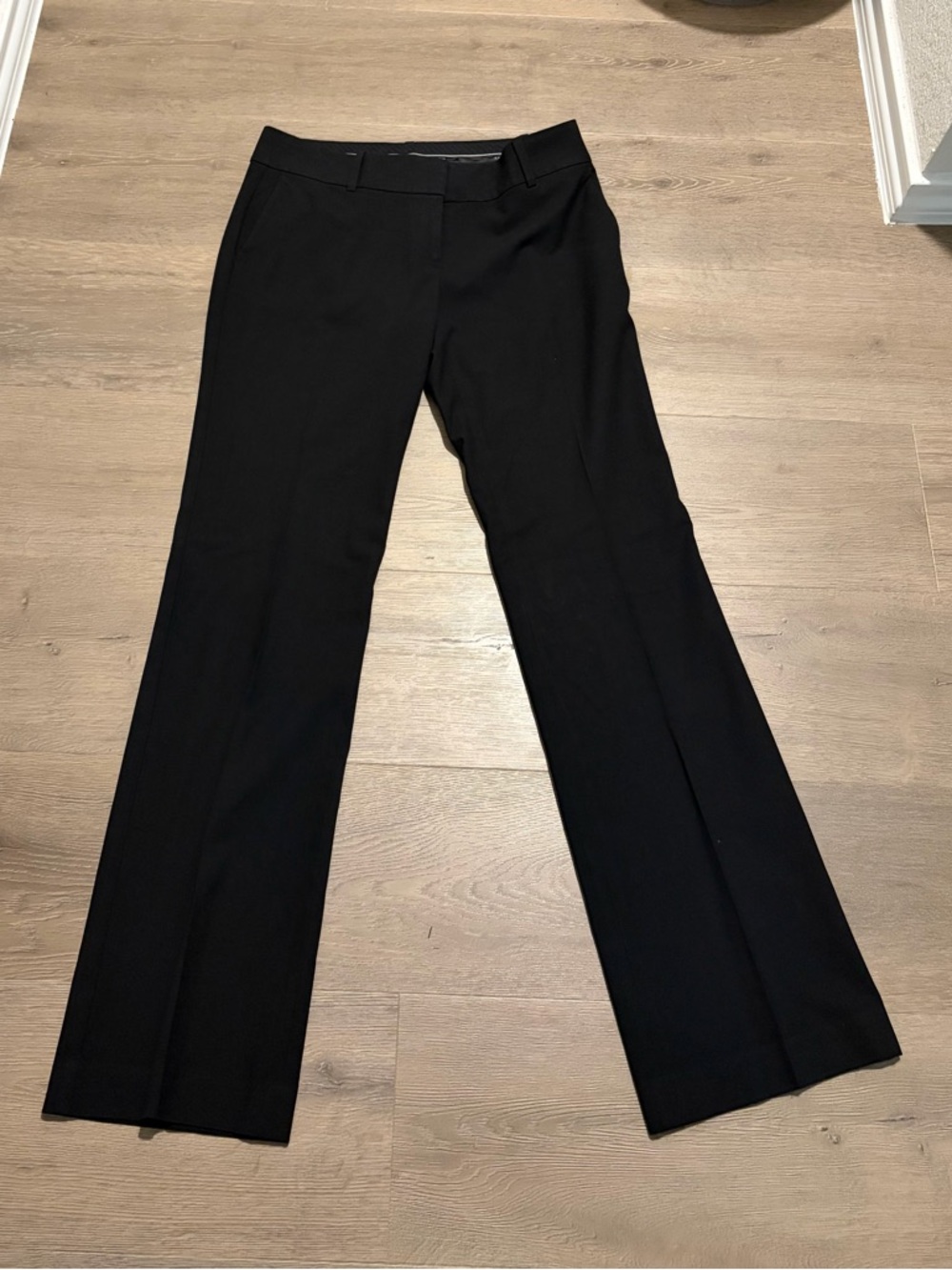 Ann Taylor Black Boot-Cut Dress Pants